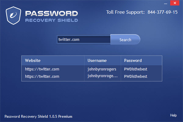 Password Recovery Twitter Results